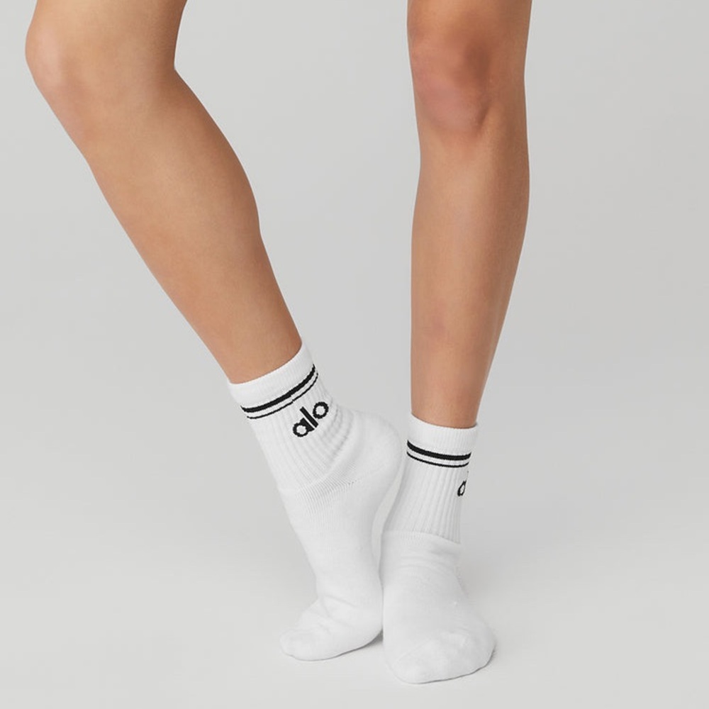 ALO Yoga White and Black Socks